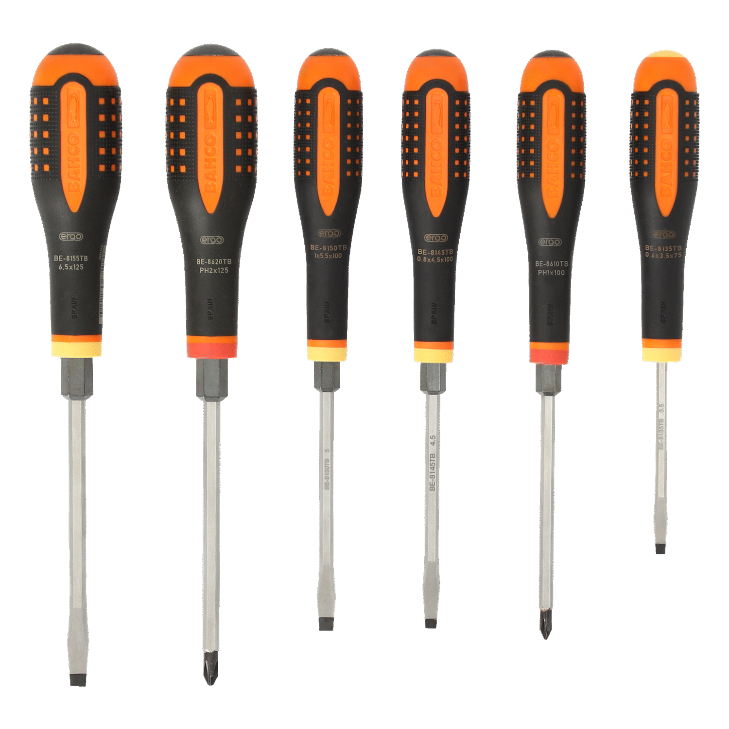 BAHCO BE-9881TB ERGO Through Blade Phillips Screwdriver Set - Premium Phillips Screwdriver Set from BAHCO - Shop now at Yew Aik.