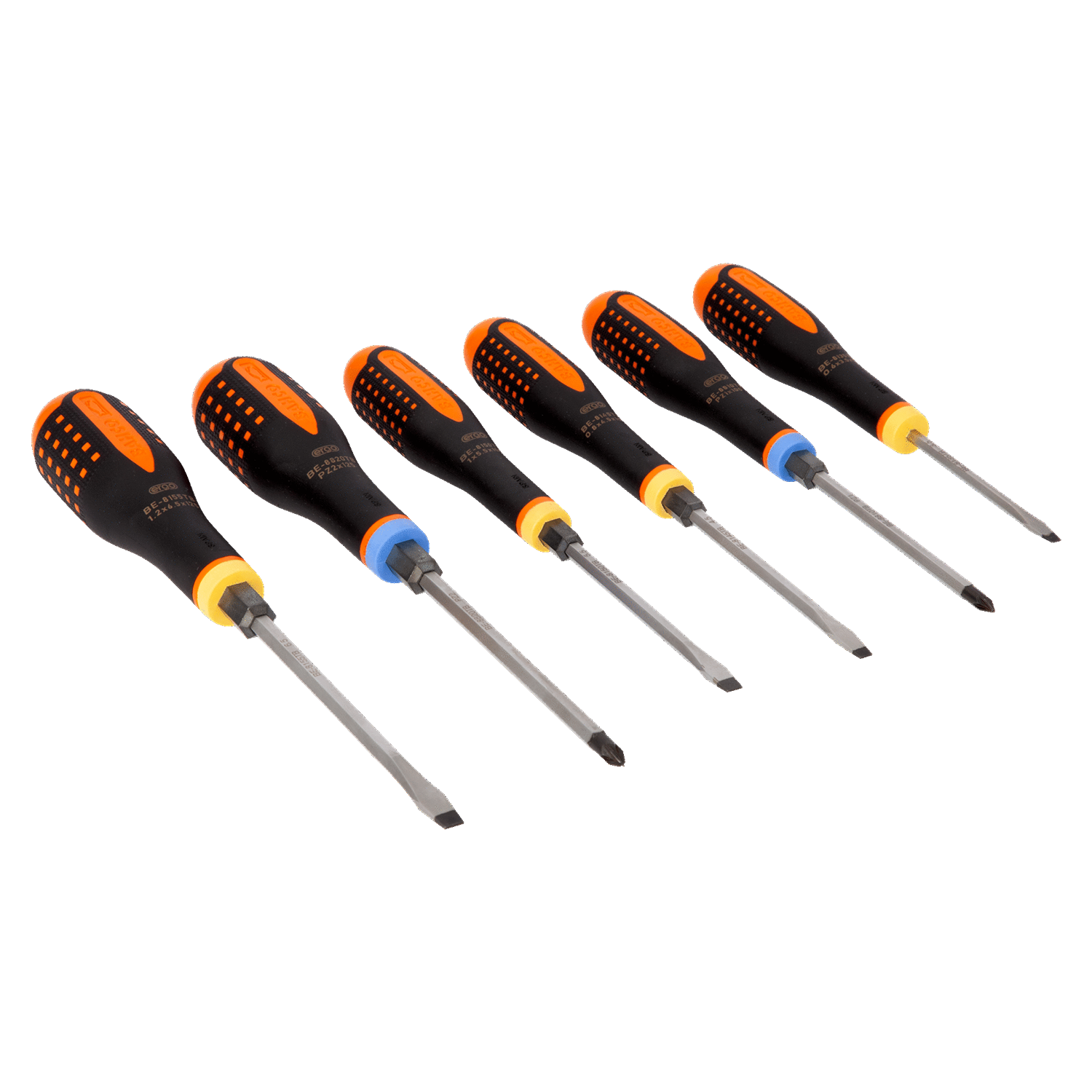 BAHCO BE-9882TB ERGO Through Blade Pozidriv Screwdriver Set - Premium Pozidriv Screwdriver Set from BAHCO - Shop now at Yew Aik.