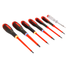 BAHCO BE-9889S VDE Insulated Slotted and Pozidriv Screwdriver Set - Premium Screwdriver Set from BAHCO - Shop now at Yew Aik.