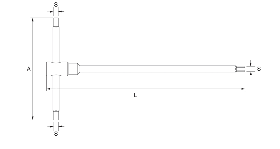 BAHCO BE1TH T-Handle Bar For Allen - Hexagonal Head Screws - Premium T-Handle from BAHCO - Shop now at Yew Aik.