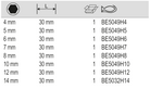 BAHCO BE5049H 10mm Drive Hexagon Bit Metric Head Screws - Premium 10mm Drive Hexagon Bit from BAHCO - Shop now at Yew Aik.