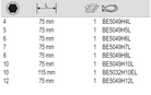 BAHCO BE5049H_L 10mm Drive Hexagon Bit Metric Head Screws - Premium 10mm Drive Hexagon Bit from BAHCO - Shop now at Yew Aik.