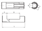 BAHCO BE5500-17/19 1/2" Bi-Hexagon Slotted Socket - Premium 1/2" Bi-Hexagon Slotted Socket from BAHCO - Shop now at Yew Aik.