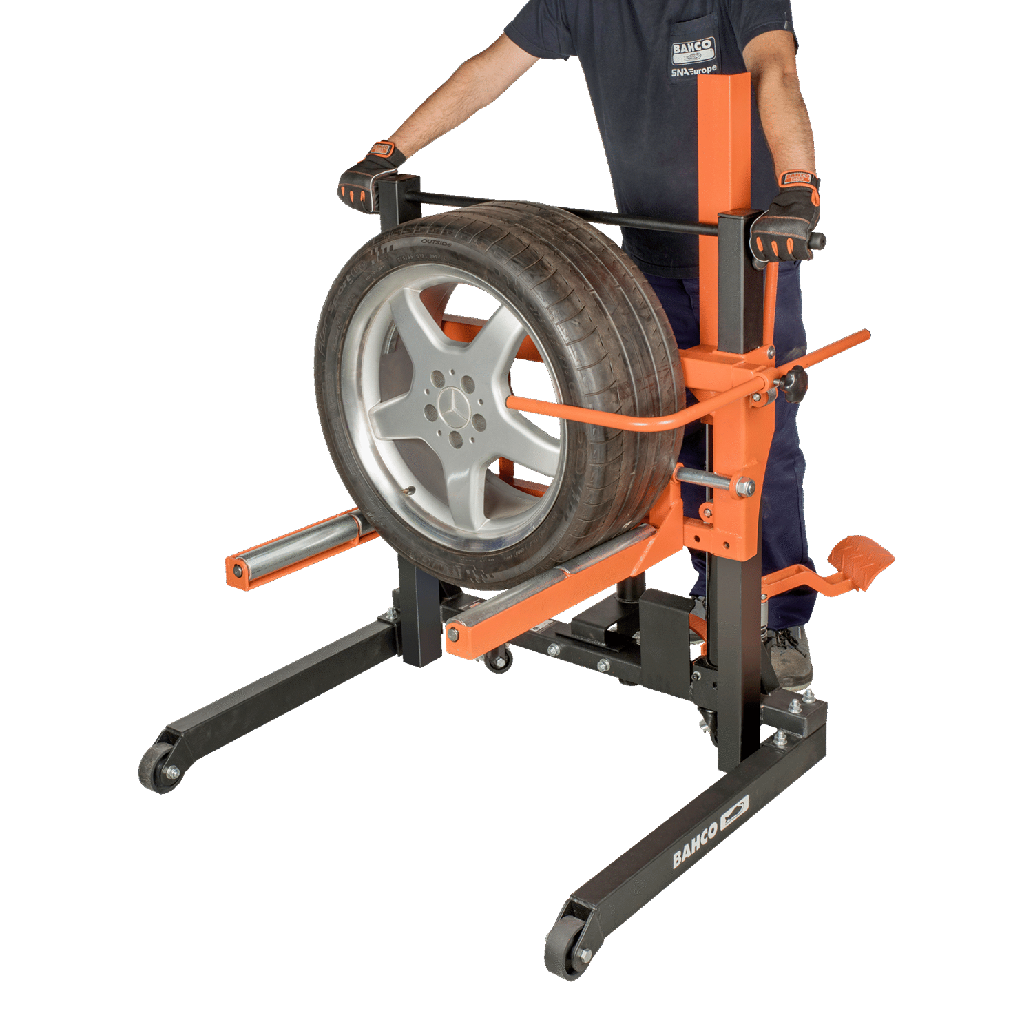 BAHCO BH8AC3-600 Hydraulic Wheel Dolly 600kg Capacity - Premium Hydraulic Wheel Dolly from BAHCO - Shop now at Yew Aik.