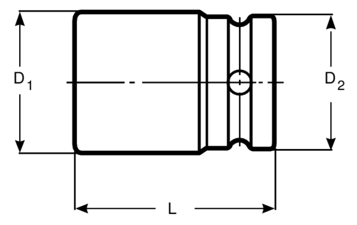 BAHCO BHVIS08 3/4” Impact Socket Heavy Vehicle Scania, Volvo - Premium 3/4” Impact Socket from BAHCO - Shop now at Yew Aik.