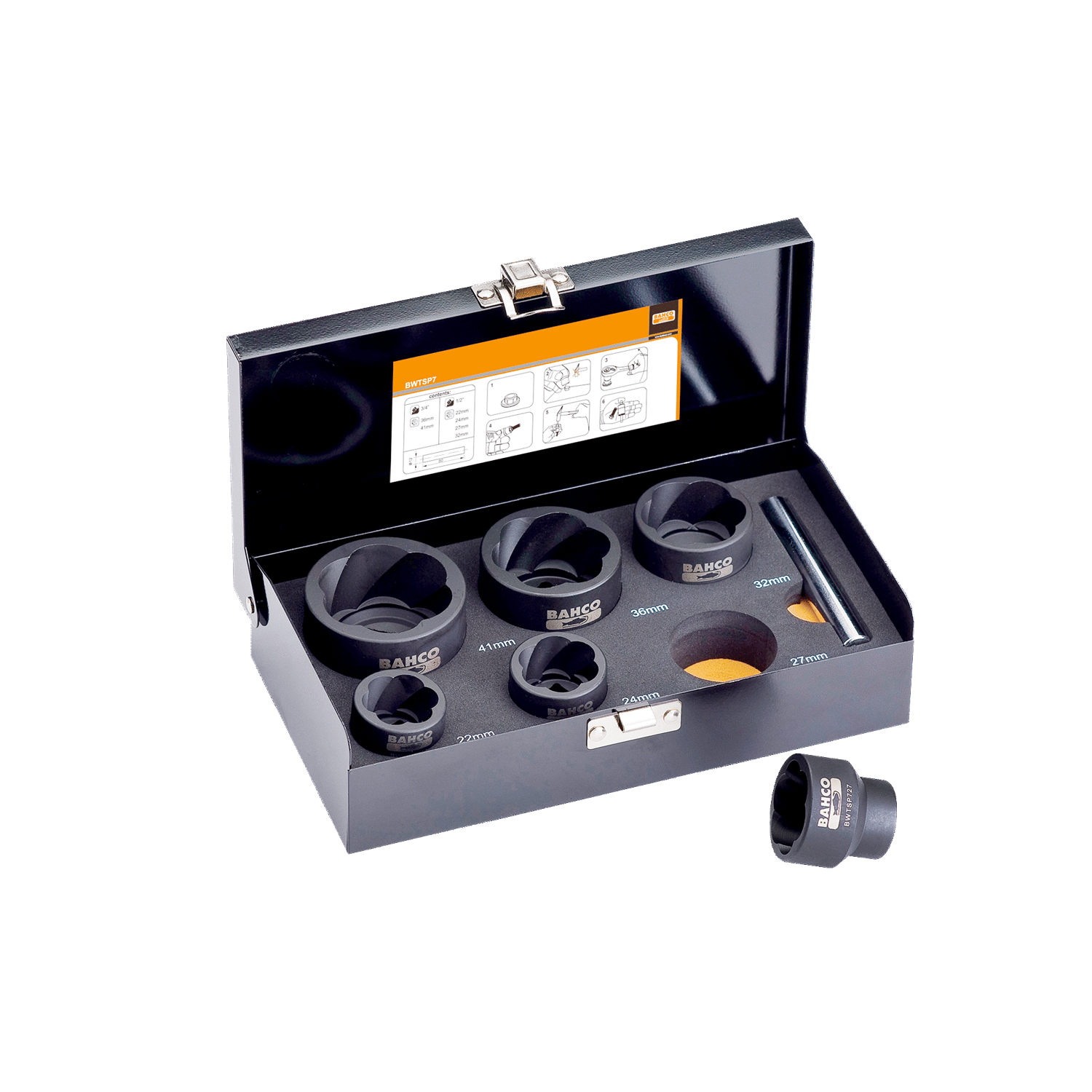 BAHCO BWTSP7 Twist Socket Set (BAHCO Tools) - Premium Socket Set from BAHCO - Shop now at Yew Aik.