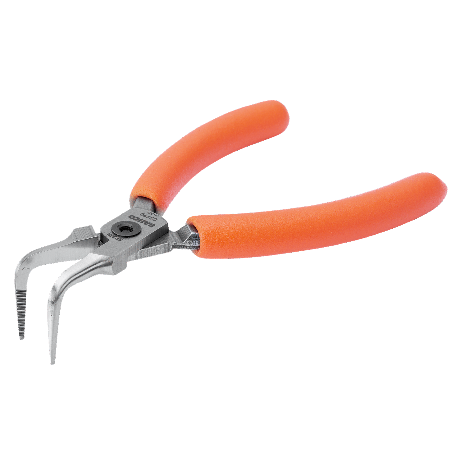 BAHCO C3790 Compact 90° Bent Tip Snipe Nose Plier Orange Handle - Premium Bent Tip Snipe Nose Plier from BAHCO - Shop now at Yew Aik.