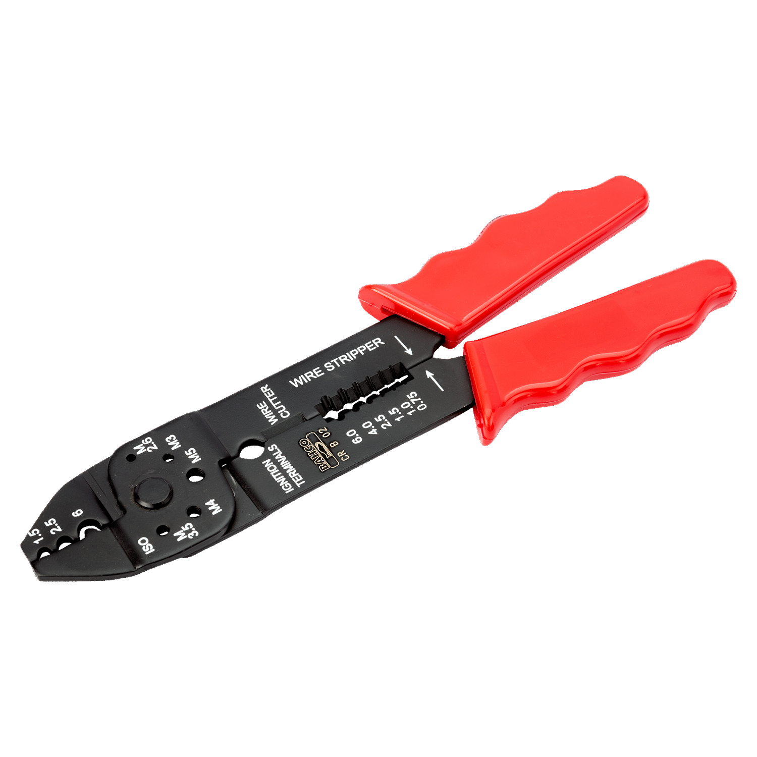 BAHCO CR B 02 Cutting/Stripping/Crimping Plier with Red Handle - Premium Crimping Plier from BAHCO - Shop now at Yew Aik.