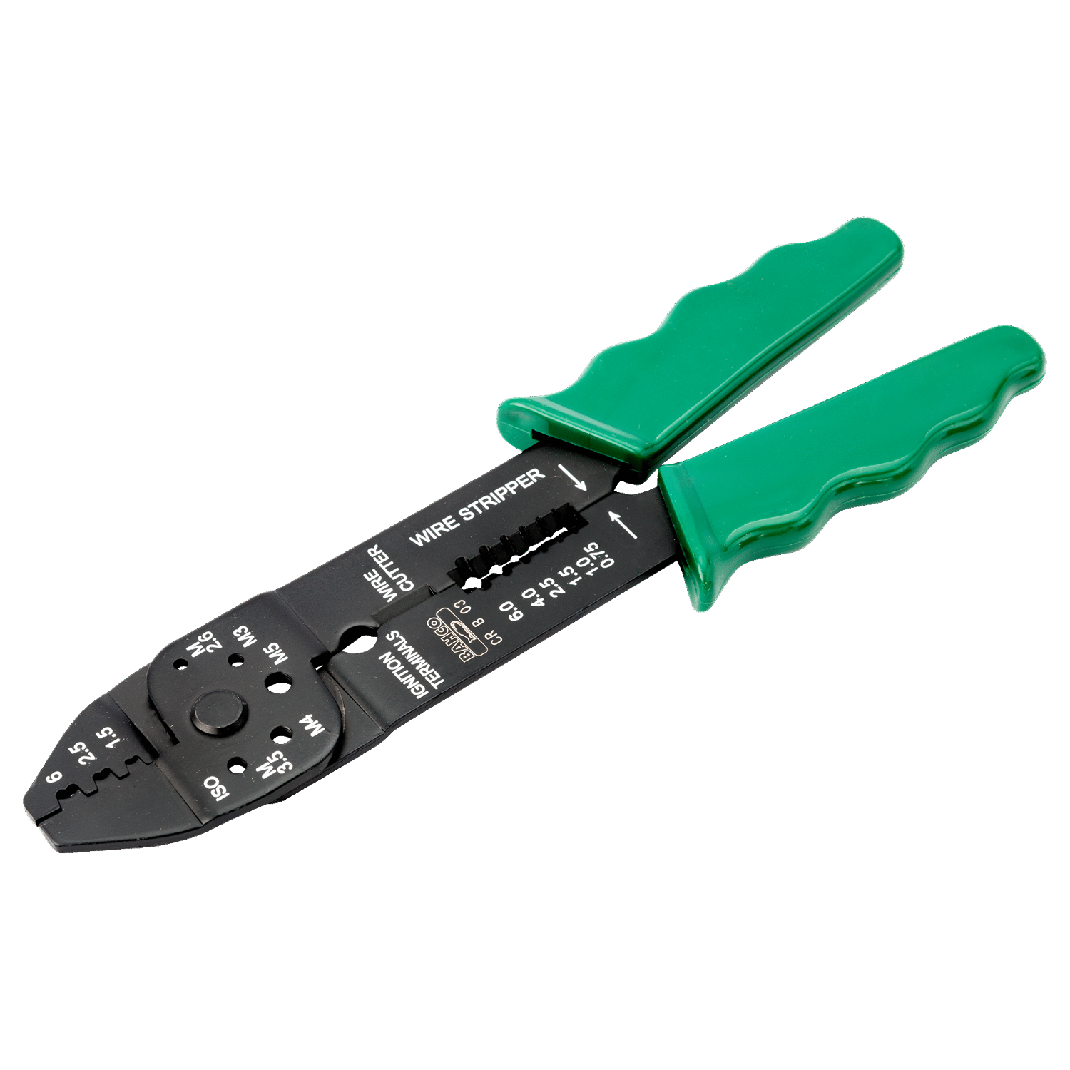 BAHCO CR B 03 Cutting/Stripping/Crimping Plier with Green Handle - Premium Crimping Plier from BAHCO - Shop now at Yew Aik.