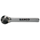 BAHCO D Tungsten Carbide Rotary Burr Spherical For Metal - Premium Carbide Rotary Burr from BAHCO - Shop now at Yew Aik.