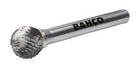 BAHCO D Tungsten Carbide Rotary Burr Spherical For Metal - Premium Carbide Rotary Burr from BAHCO - Shop now at Yew Aik.