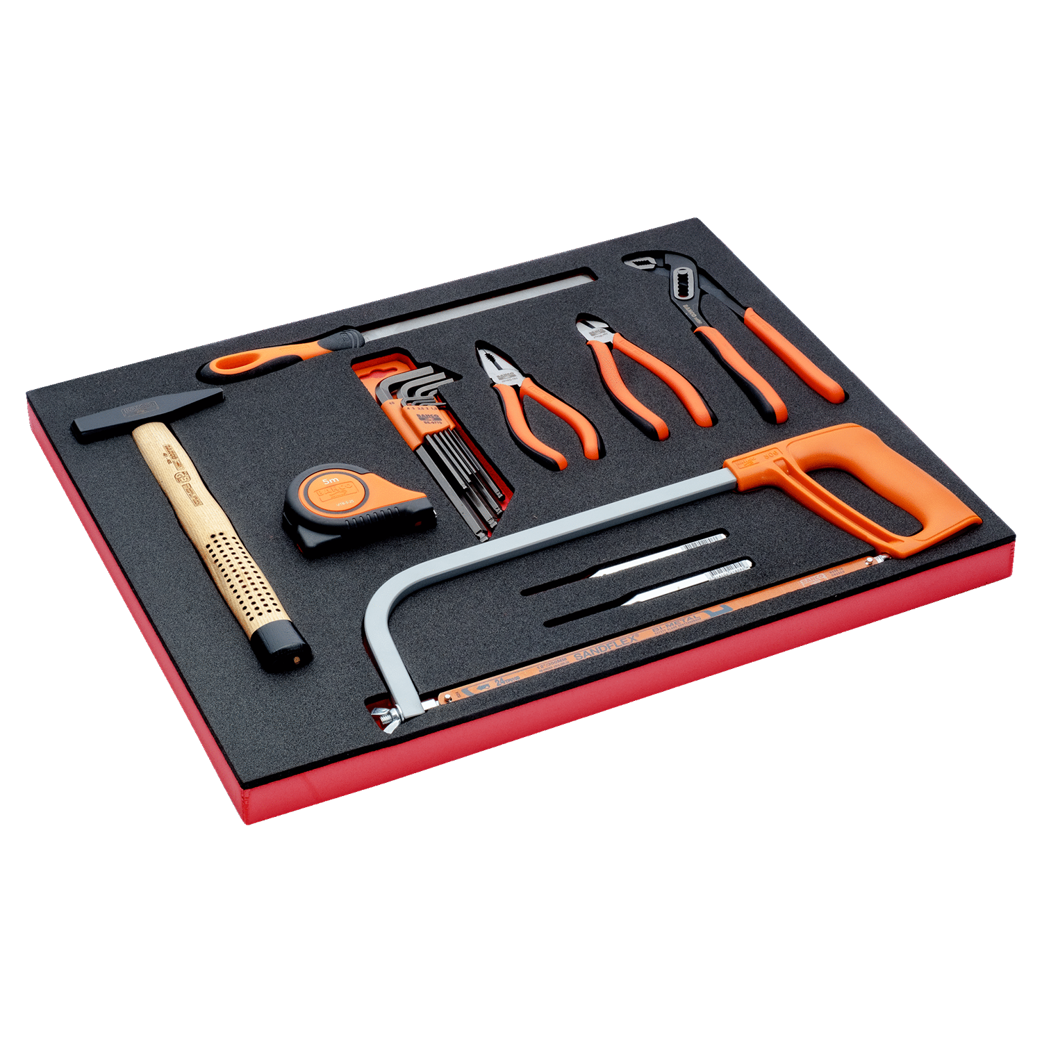 BAHCO FF1A03 Fit&Go 3/3 Foam Inlay Pliers/Measuring Toolset - Premium Pliers from BAHCO - Shop now at Yew Aik.