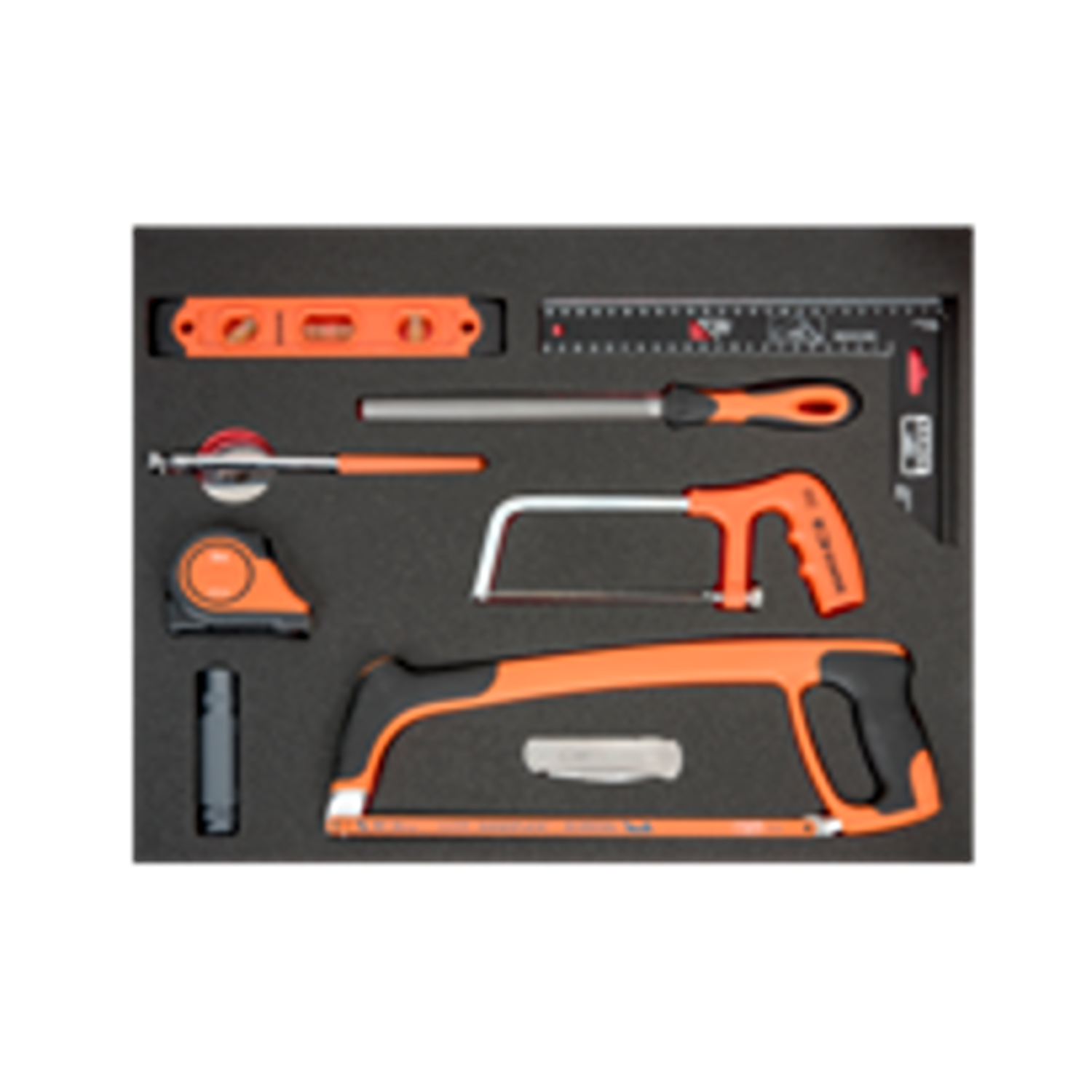 BAHCO FF1A115 Fit&Go 3/3 Foam Inlay Measuring and Cutting Toolset - Premium Measuring and Cutting Toolset from BAHCO - Shop now at Yew Aik.