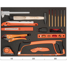 BAHCO FF1A119 Fit&Go 3/3 Foam Inlay Striking and Cutting Tool set - Premium Striking and Cutting Tool Set from BAHCO - Shop now at Yew Aik.