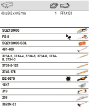 BAHCO FF1A131 Fit&Go 3/3 Foam Inlay Mixed Measuring Toolset - Premium Measuring Toolset from BAHCO - Shop now at Yew Aik.