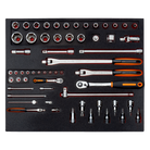 BAHCO FF1A137 Fit&Go 3/3 Foam Inlay Socket & Ratchet Set - 59 Pcs - Premium Ratchet Set from BAHCO - Shop now at Yew Aik.