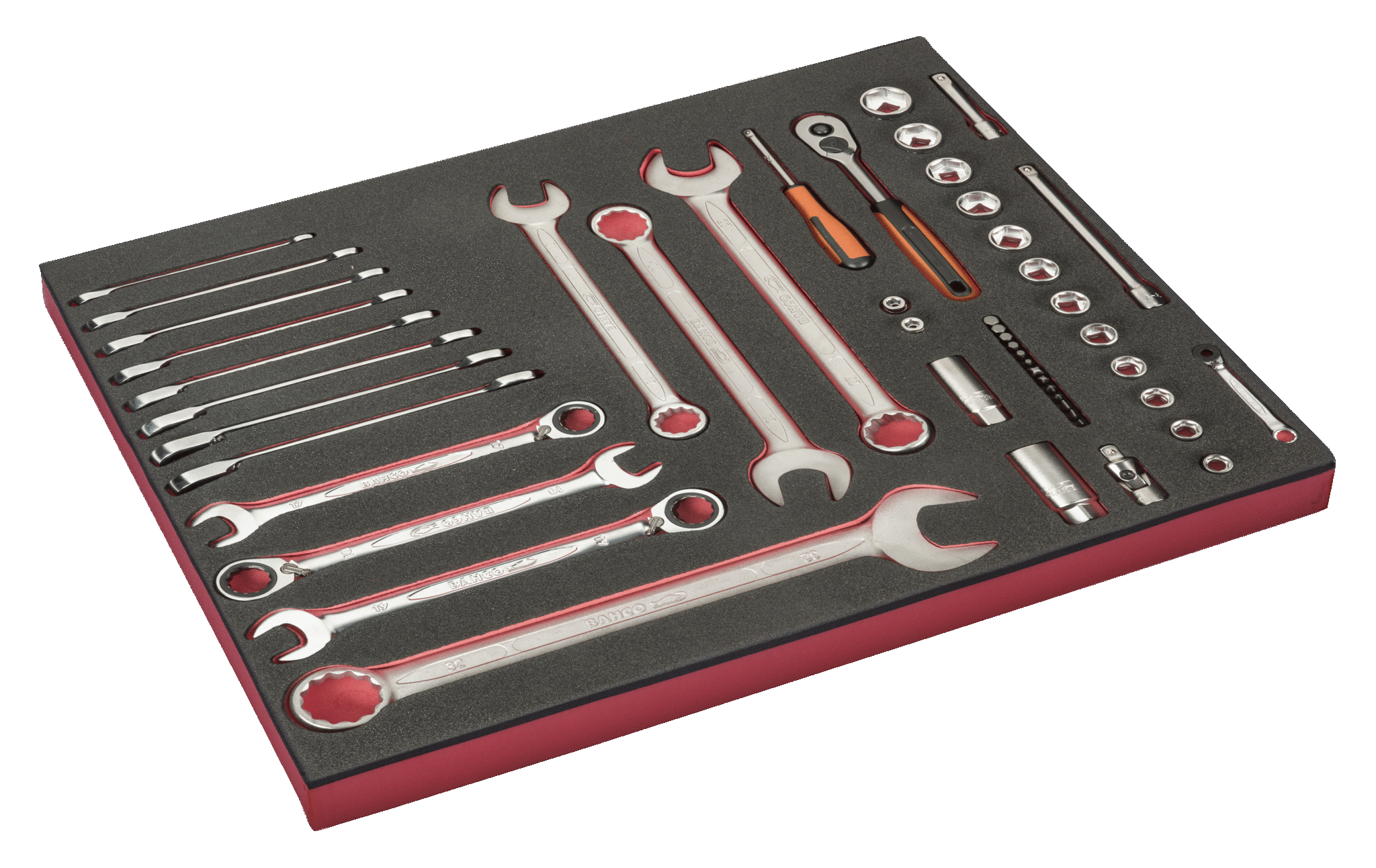 BAHCO FF1A164 Fit&Go 3/3 Foam Inlay 1/4” & 1/2” Socket Set - Premium Socket Set from BAHCO - Shop now at Yew Aik.
