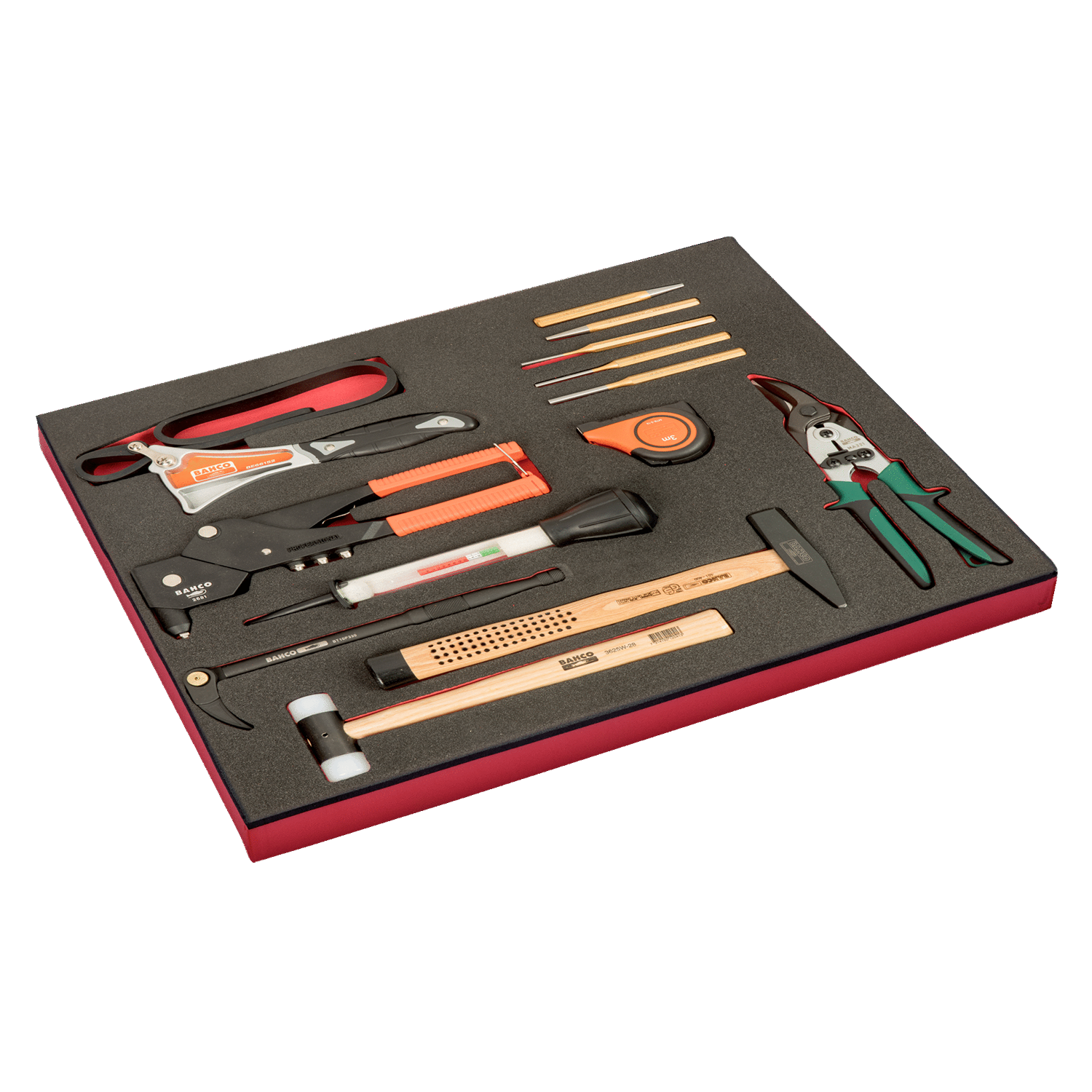 BAHCO FF1A169 Fit&Go 3/3 Foam Inlay Files & Impact Driver Set - Premium Impact Driver Set from BAHCO - Shop now at Yew Aik.