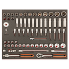 BAHCO FF1A196LM Fit&Go 3/3 Foam Laser Marked Inlay 1/2 Socket Set - Premium Socket Set from BAHCO - Shop now at Yew Aik.