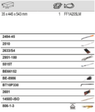 BAHCO FF1A205LM Fit&Go 3/3 Foam Laser Marked Awls & Rivet Gun - Premium Rivet Gun from BAHCO - Shop now at Yew Aik.