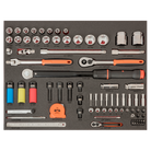 BAHCO FF1A218LM Fit&Go 3/3 Foam Laser Marked & 1/4” Socket Set - Premium Socket Set from BAHCO - Shop now at Yew Aik.