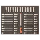 BAHCO FF1A219LM Fit&Go 3/3 Foam Socket and Screwdriver Bit Set - Premium Socket and Screwdriver Bit Set from BAHCO - Shop now at Yew Aik.
