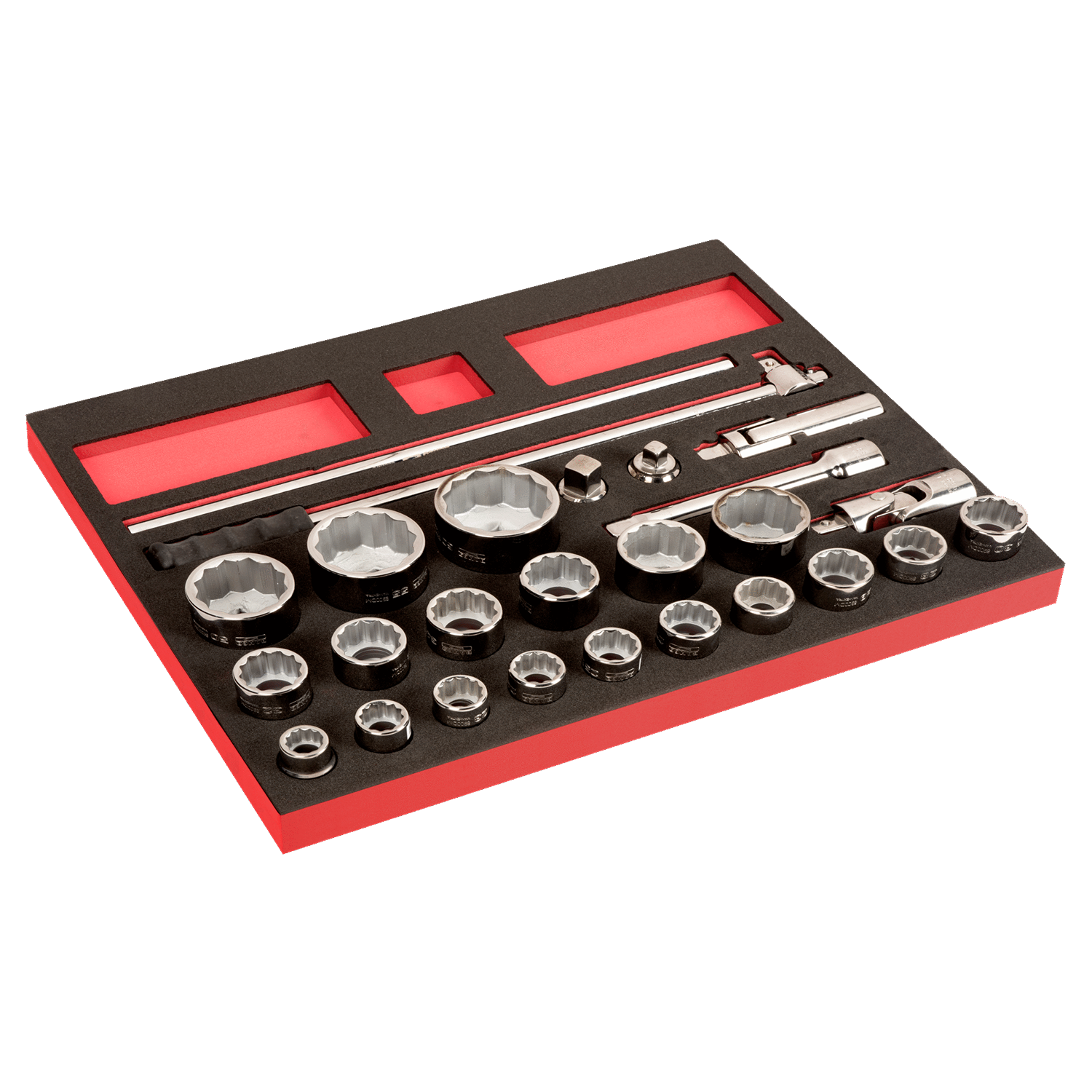BAHCO FF1A2301 Fit&Go 3/3 Foam Inlay 3/4” Socket Set - 26 Pcs - Premium SOCKET SET from BAHCO - Shop now at Yew Aik.