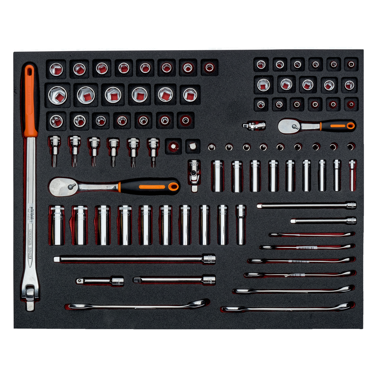 BAHCO FF1A5003 Fit&Go 3/3 Foam Socket and Combination Wrench Set - Premium Socket and Combination Wrench Set from BAHCO - Shop now at Yew Aik.