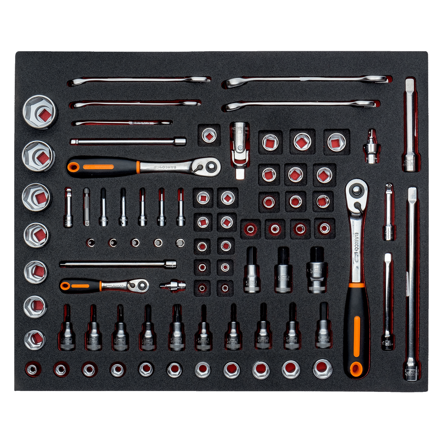 BAHCO FF1A5005 Fit&Go 3/3 Foam Inlay Standard Wrench/Socket Set - Premium SOCKET SET from BAHCO - Shop now at Yew Aik.