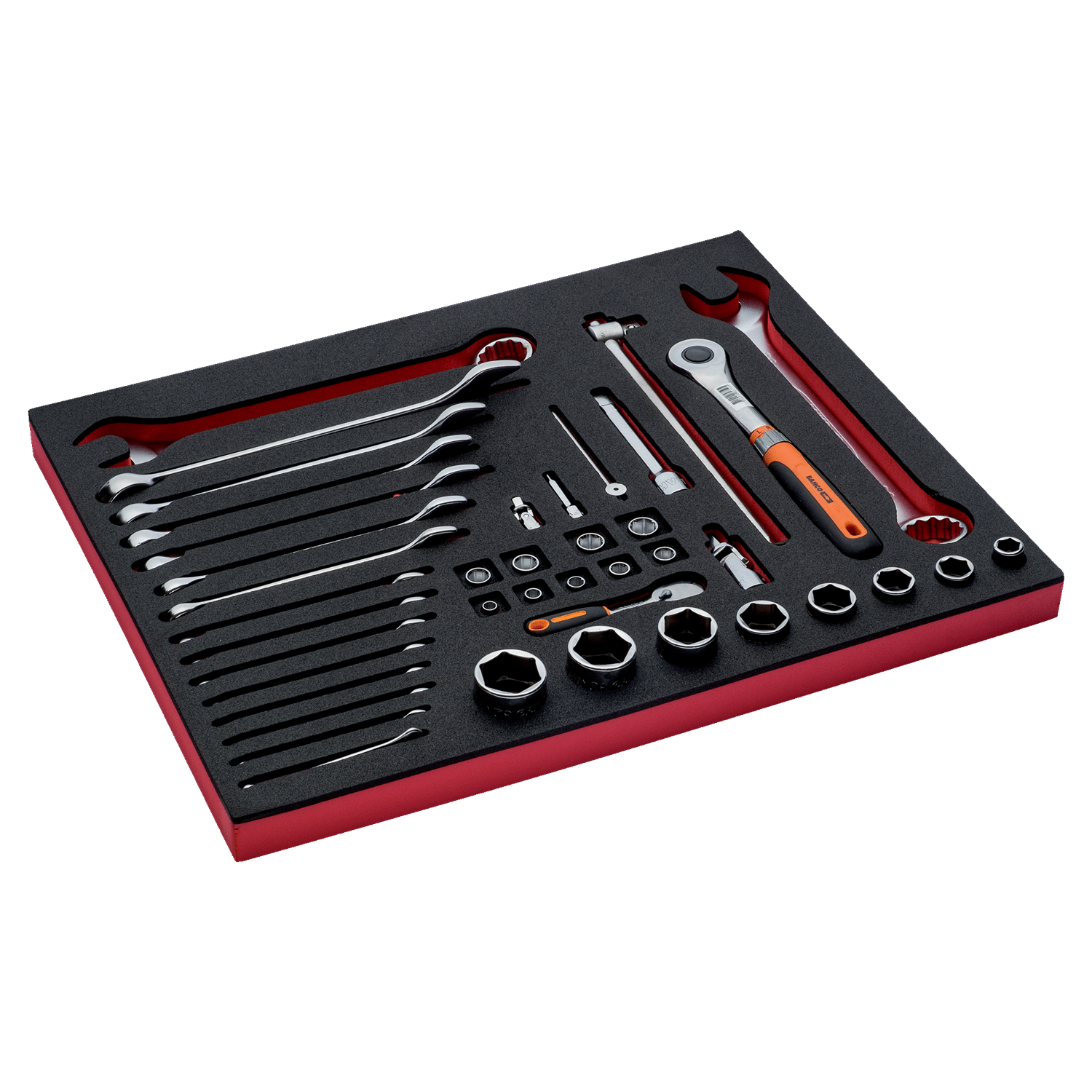 BAHCO FF1A5013 Fit&Go 3/3 Foam Socket and Combination Wrench Set - Premium Socket and Combination Wrench Set from BAHCO - Shop now at Yew Aik.