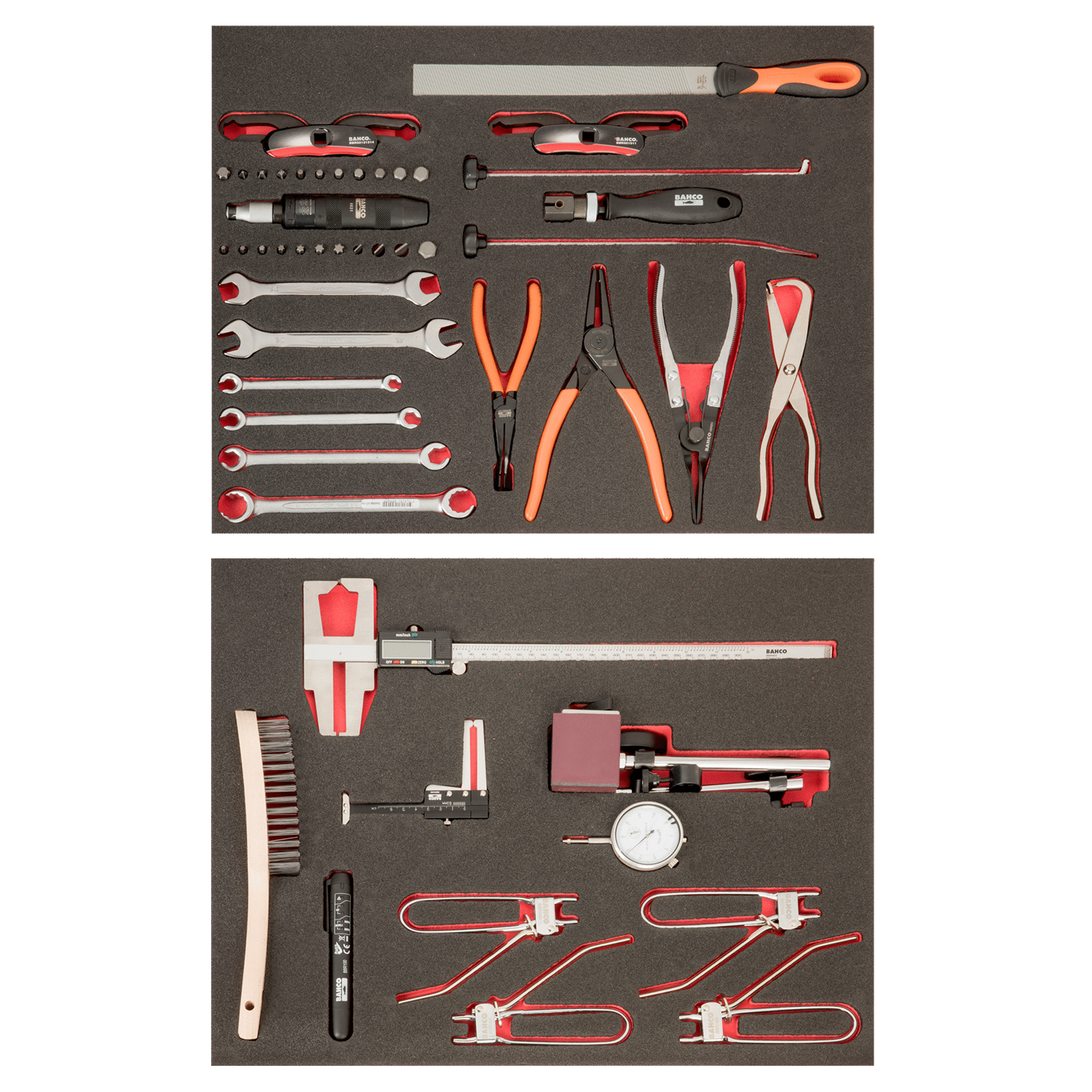 BAHCO FF1ASET-AUTO-M6 Auto Repair 2 Foam Tool Kit - 42 pcs - Premium Tool Kit from BAHCO - Shop now at Yew Aik.