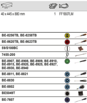 BAHCO FF1B07LM Foam Inlay for 40” Trolley ERGO™ Screwdrivers - Premium Screwdrivers from BAHCO - Shop now at Yew Aik.