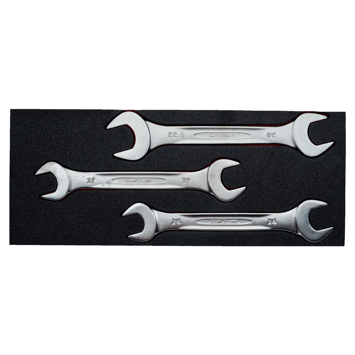 BAHCO FF1E3002 Fit&Go 1/3 Foam Inlay Double Open Ended Wrench Set - Premium Double Open Ended Wrench Set from BAHCO - Shop now at Yew Aik.