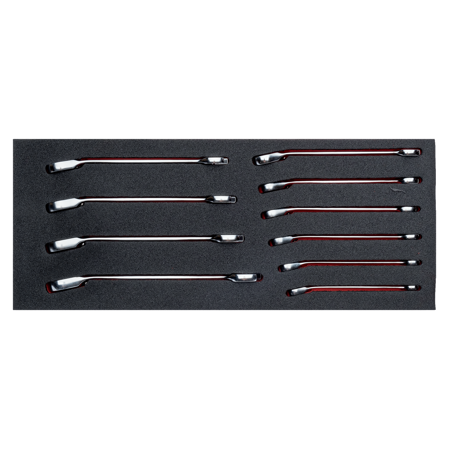 BAHCO FF1E3004 1/3 Foam Inlay Combination Ratcheting Wrench Set - Premium Combination Ratcheting Wrench Set from BAHCO - Shop now at Yew Aik.