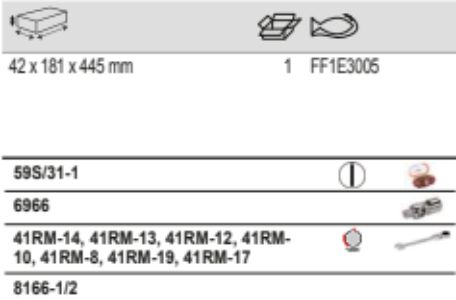 BAHCO FF1E3005 1/3 Foam Inlay Combination Ratcheting Wrench Set - Premium Combination Ratcheting Wrench Set from BAHCO - Shop now at Yew Aik.