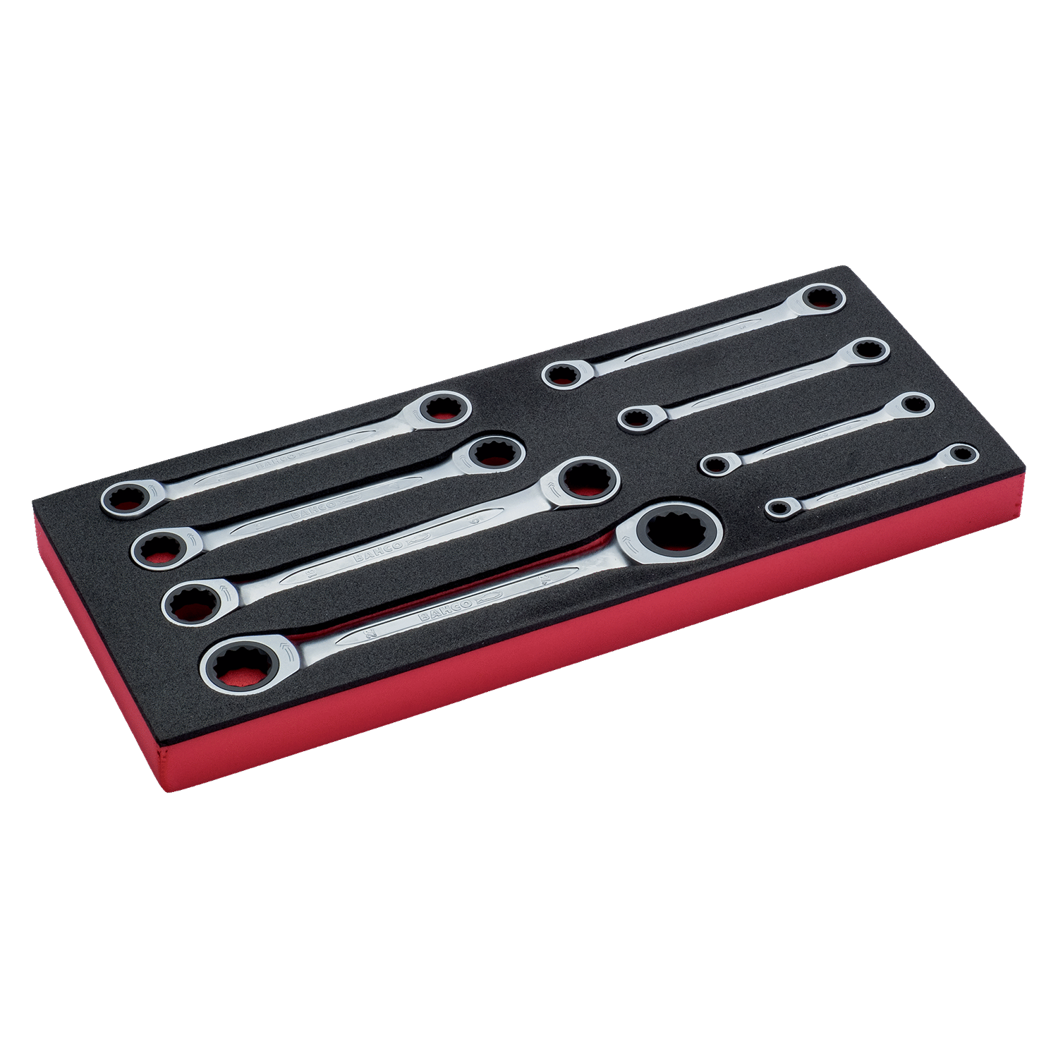 BAHCO FF1E3006 Fit&Go 1/3 Foam Inlay Ratcheting Wrench Set - Premium Ratcheting Wrench Set from BAHCO - Shop now at Yew Aik.