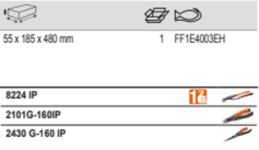 BAHCO FF1E4003EH Fit&Go 1/3 Foam Inlay Pliers Set - 3 pcs - Premium Pliers Set from BAHCO - Shop now at Yew Aik.