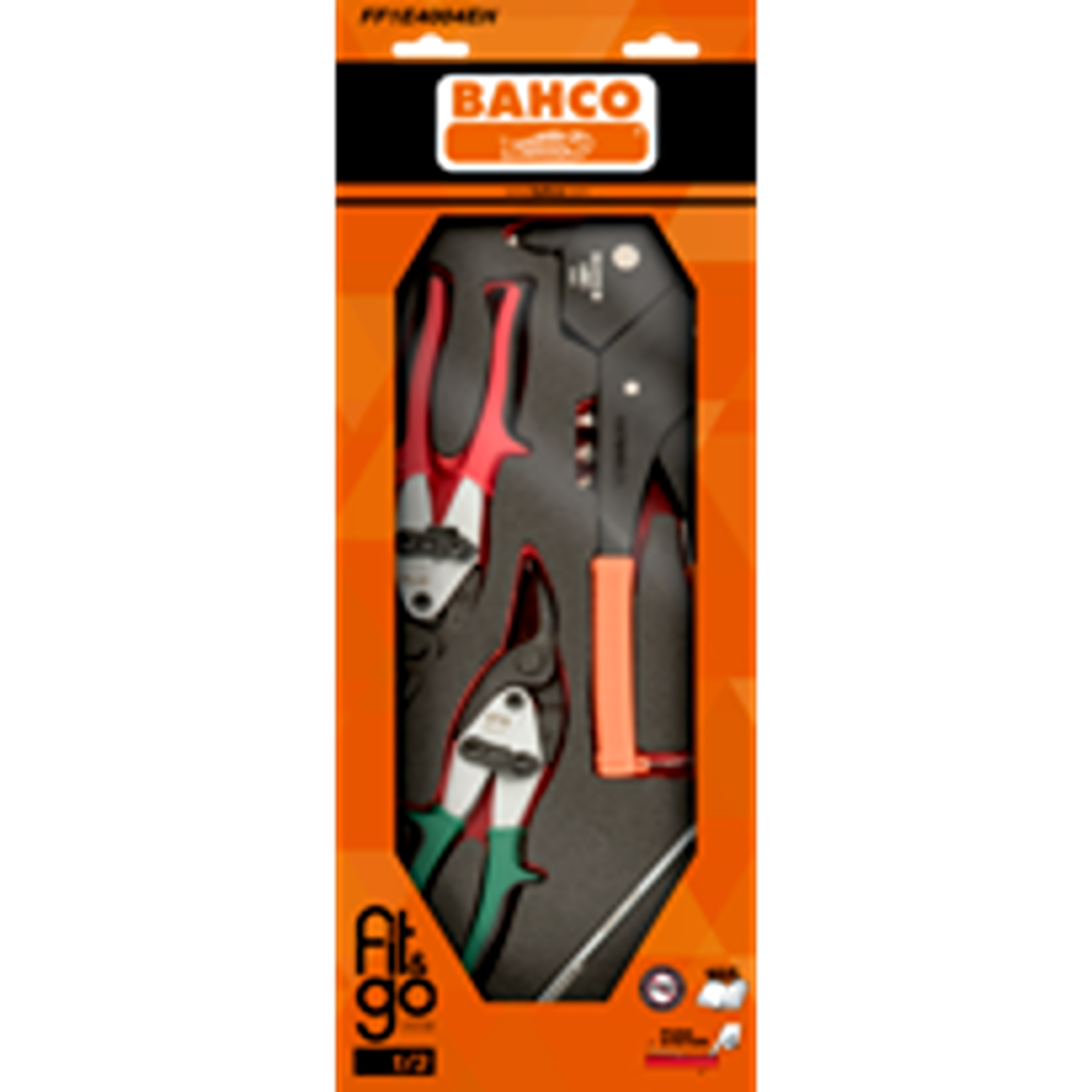 BAHCO FF1E4004EH Fit&Go 1/3 Foam Inlay Rivet Gun & Metal Shears - Premium Rivet Gun & Metal Shears from BAHCO - Shop now at Yew Aik.