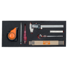 BAHCO FF1E5001 Fit&Go 1/3 Foam Inlay Measuring Tool Set - 7 Pcs - Premium Measuring Tool Set from BAHCO - Shop now at Yew Aik.