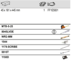 BAHCO FF1E5001 Fit&Go 1/3 Foam Inlay Measuring Tool Set - 7 Pcs - Premium Measuring Tool Set from BAHCO - Shop now at Yew Aik.