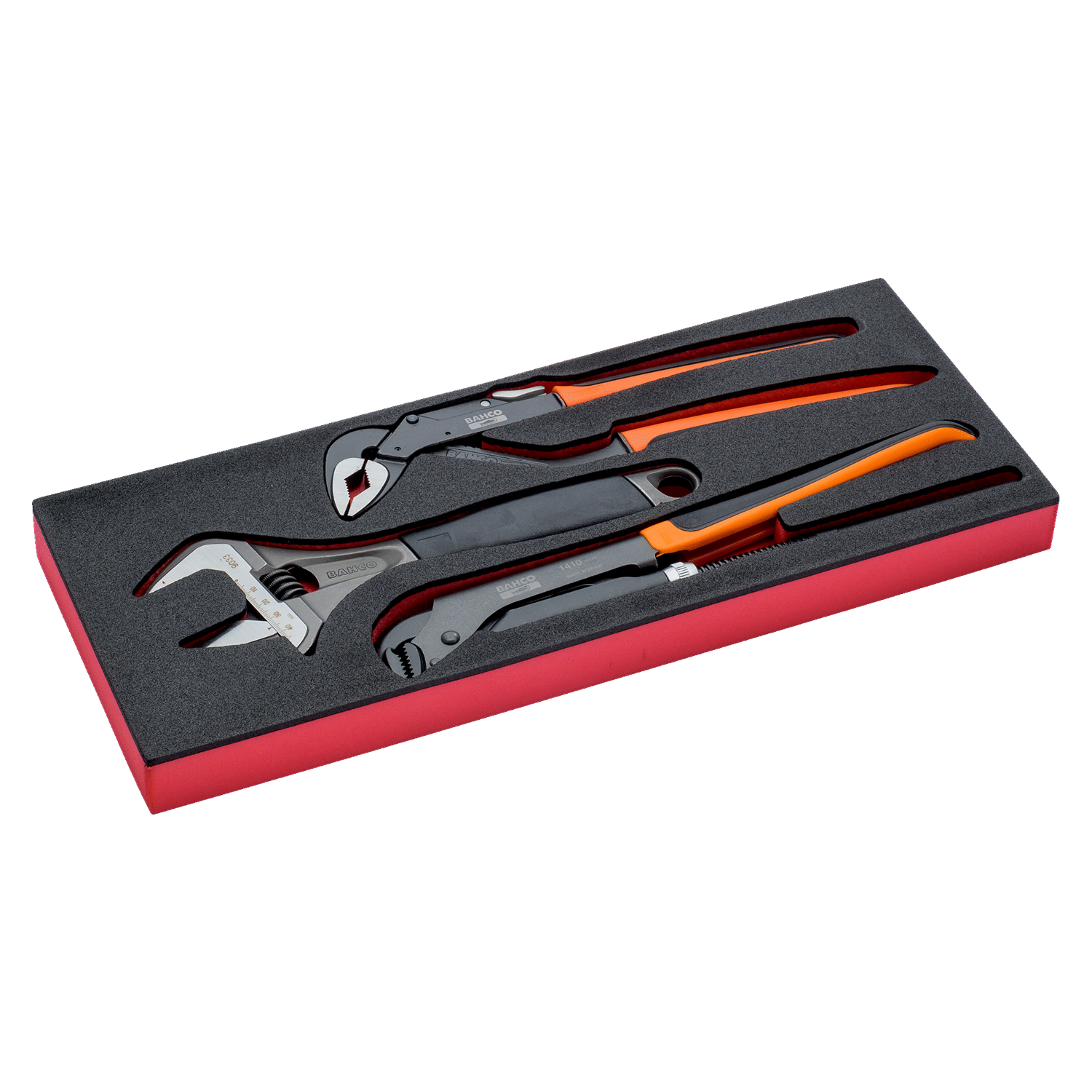 BAHCO FF1E5007 Fit&Go 1/3 Foam Inlay Wrench and Pliers Set - Premium Pliers Set from BAHCO - Shop now at Yew Aik.