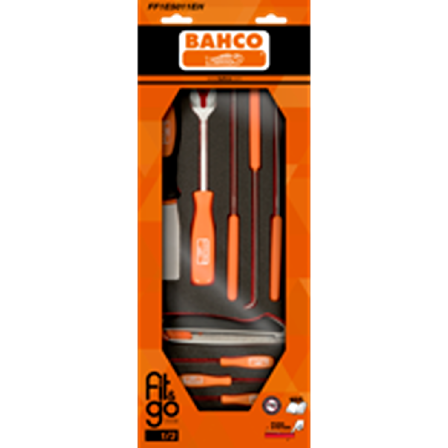 BAHCO FF1E5011EH Fit&Go 1/3 Foam Inlay Awls Hooks & Knives-11 pcs - Premium Hooks & Knives from BAHCO - Shop now at Yew Aik.