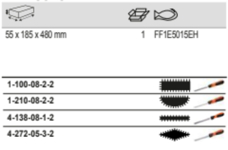 BAHCO FF1E5015EH Fit&Go 1/3 Foam Inlay ERGO™ Files Set - 4 pcs - Premium Files Set from BAHCO - Shop now at Yew Aik.