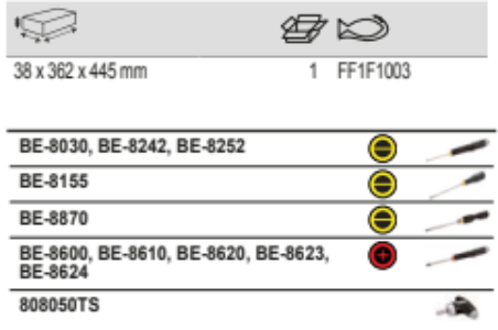 BAHCO FF1F1003 Fit&Go 2/3 Foam Inlay Slotted Screwdriver Set - Premium Screwdriver Set from BAHCO - Shop now at Yew Aik.