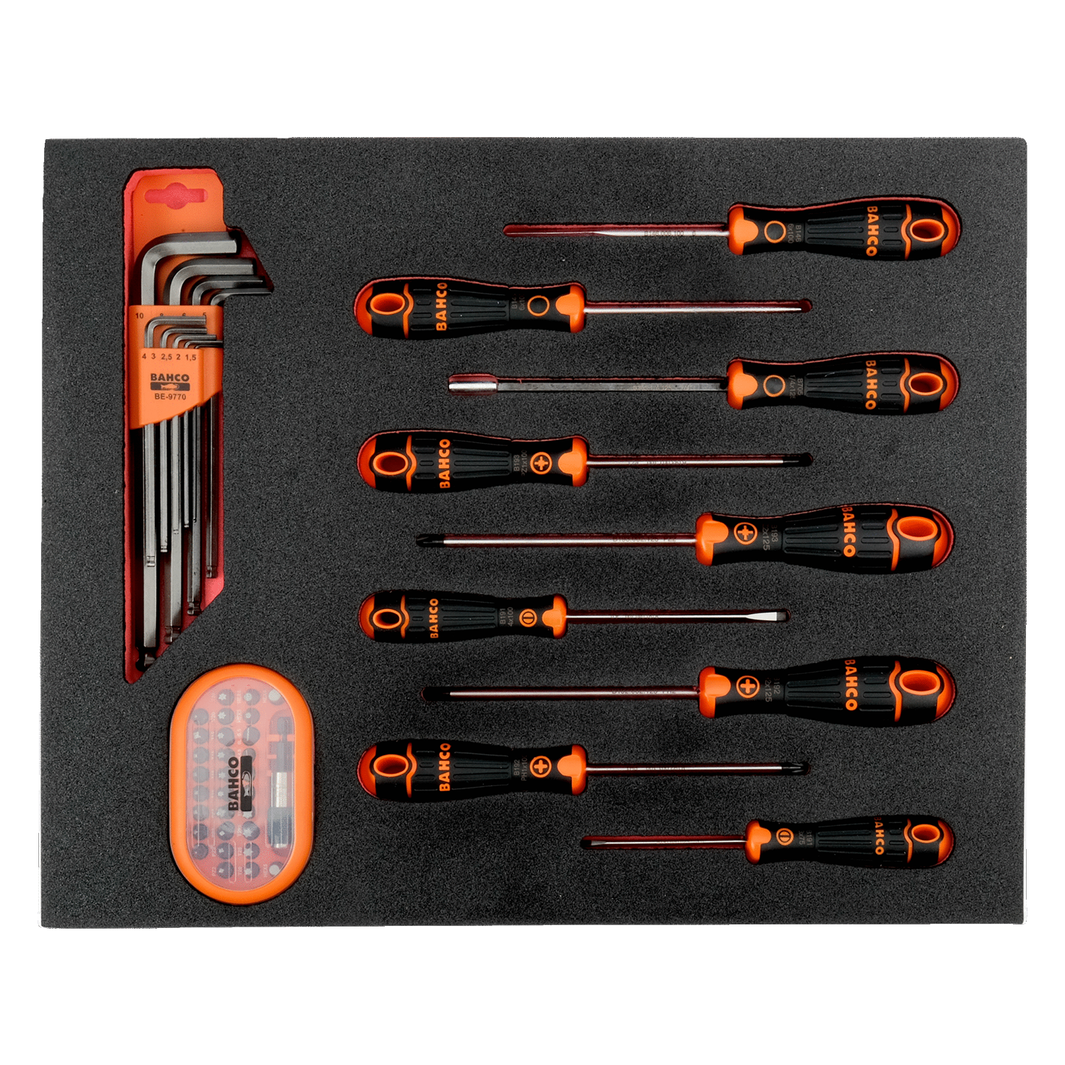 BAHCO FF1F1008 Fit&Go 2/3 Hexagon Key and Screwdriver Bit Set - Premium Hexagon Key and Screwdriver Bit Set from BAHCO - Shop now at Yew Aik.