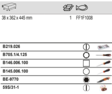 BAHCO FF1F1008 Fit&Go 2/3 Hexagon Key and Screwdriver Bit Set - Premium Hexagon Key and Screwdriver Bit Set from BAHCO - Shop now at Yew Aik.