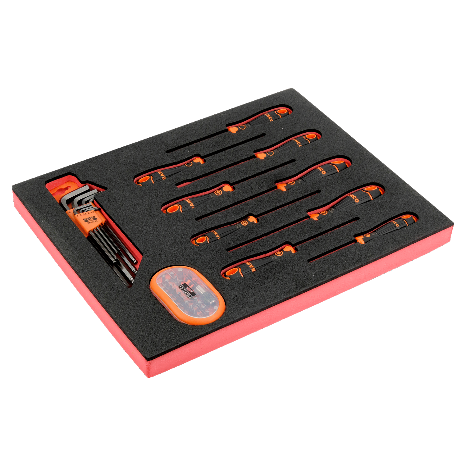 BAHCO FF1F1008 Fit&Go 2/3 Hexagon Key and Screwdriver Bit Set - Premium Hexagon Key and Screwdriver Bit Set from BAHCO - Shop now at Yew Aik.