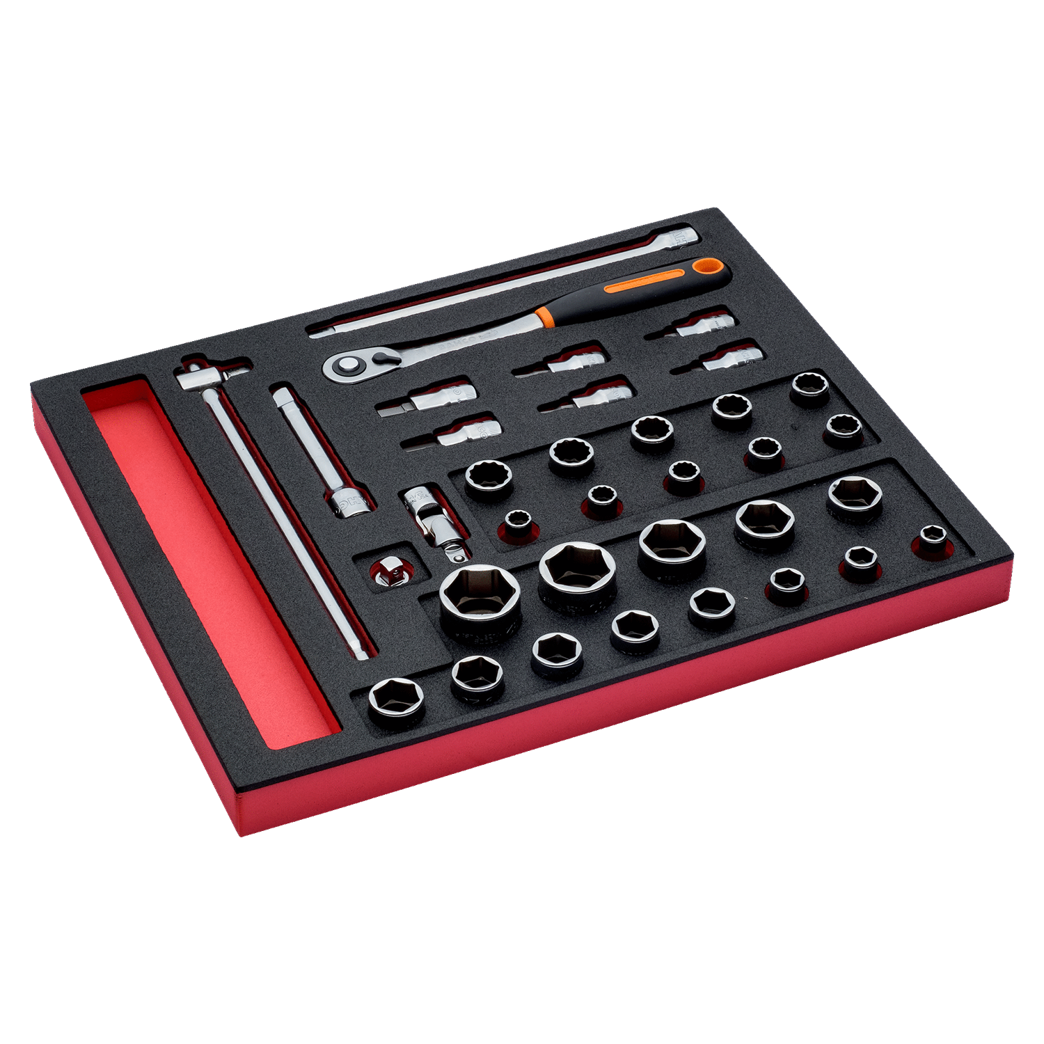 BAHCO FF1F2201 Fit&Go 2/3 Foam Inlay 1/2” Socket & Ratchet Set - Premium Ratchet Set from BAHCO - Shop now at Yew Aik.