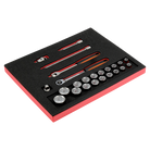 BAHCO FF1F2202 Fit&Go 2/3 Foam Inlay 1/2” Socket & Ratchet Set - Premium Ratchet Set from BAHCO - Shop now at Yew Aik.