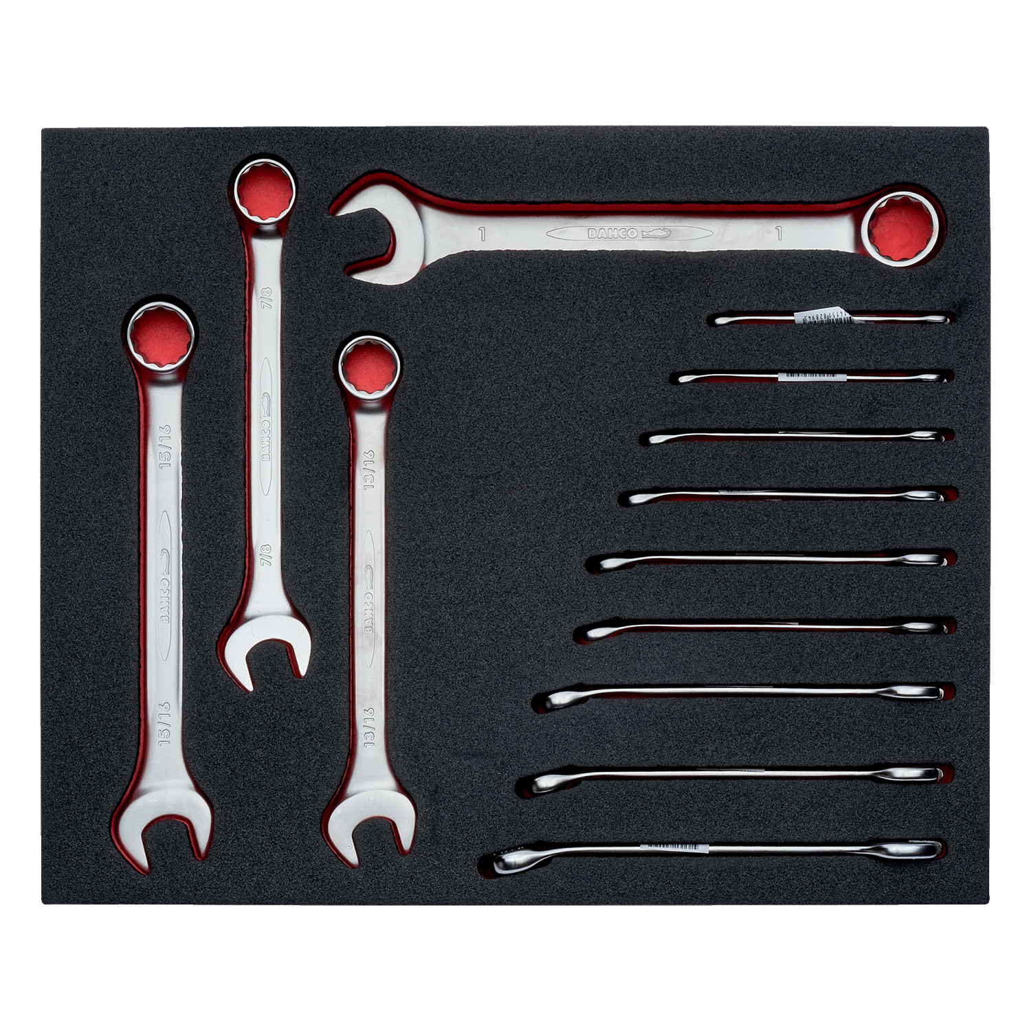 BAHCO FF1F3004 Fit&Go 2/3 Foam Inlay Combination Wrench Set - Premium Combination Wrench Set from BAHCO - Shop now at Yew Aik.